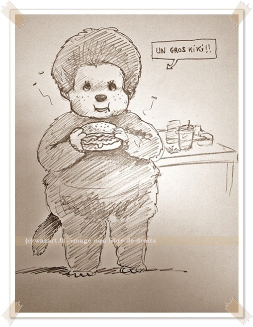 une peluche kiki obèse