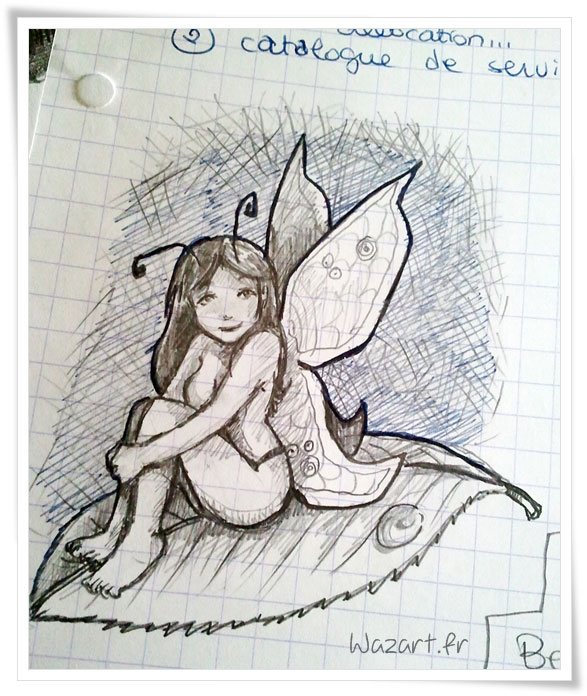 une femme-papillon