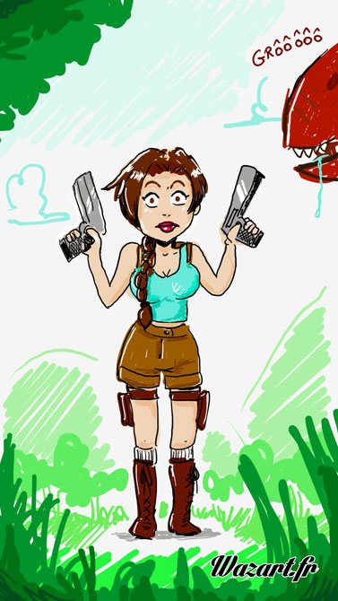 transition involontaire vers le prochain post (spoiler : c'est une BD ^^) Dessin : fanart Tomb Raider