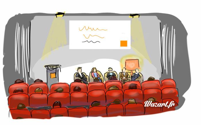 une gribouille volontairement dans le style croquis Dessin : croquis séminaire