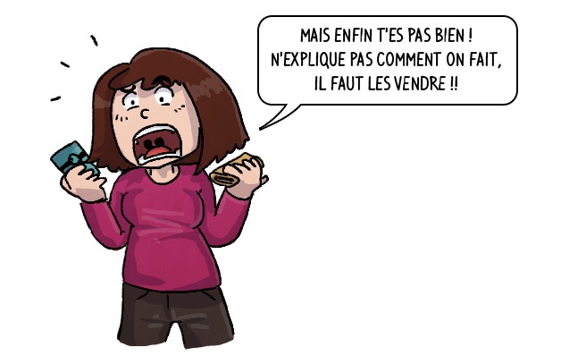 Ma petite maman est toujours d'un soutien infaillible. L'autre jour au restau, mes parents ont carrément essayé d'en refourguer au patron ;-)