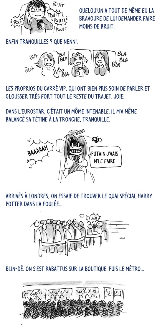 je ne suis pas agoraphobe, mais se retrouver brusquement entourée de tant de monde, ce n'est pas relaxant non plus ! compte rendu partie 1 : une tétine dans la tronche et le métro blindé de monde