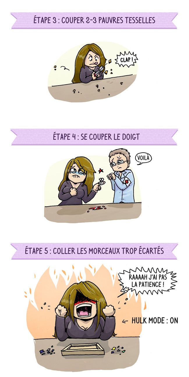 j'aurais dû ajouter une boite de pansements à la liste de courses.