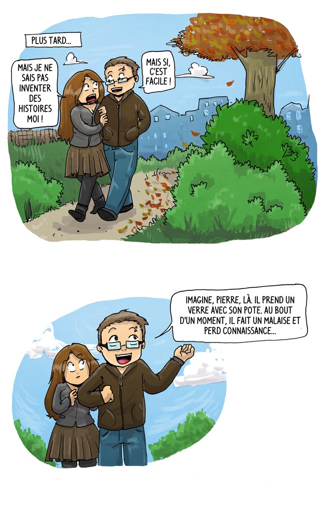 Chéridamour il trouve l'inspiration comme ça en 2 minutes... discussion avec chéridamour en marchant