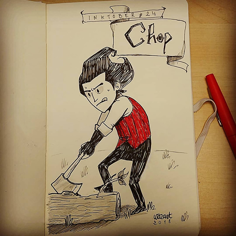 Un fanart de Wilson de Don't Starve