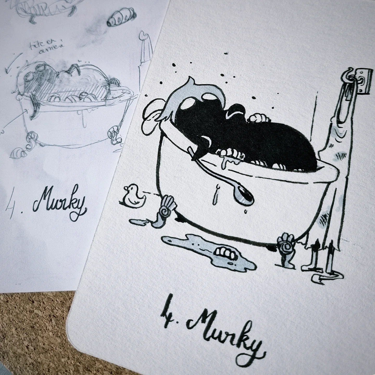 Le chef Lugoli dans sa baignoire pleine d'eau et de bouefrasse