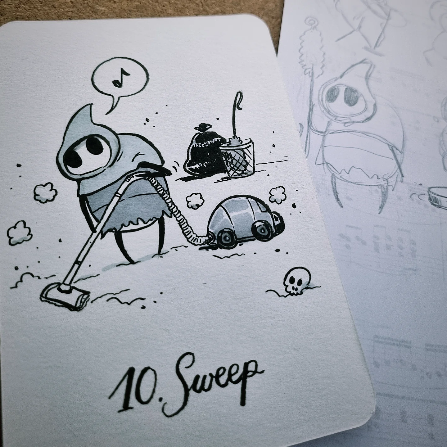 Un undersweeper qui passe l'aspirateur