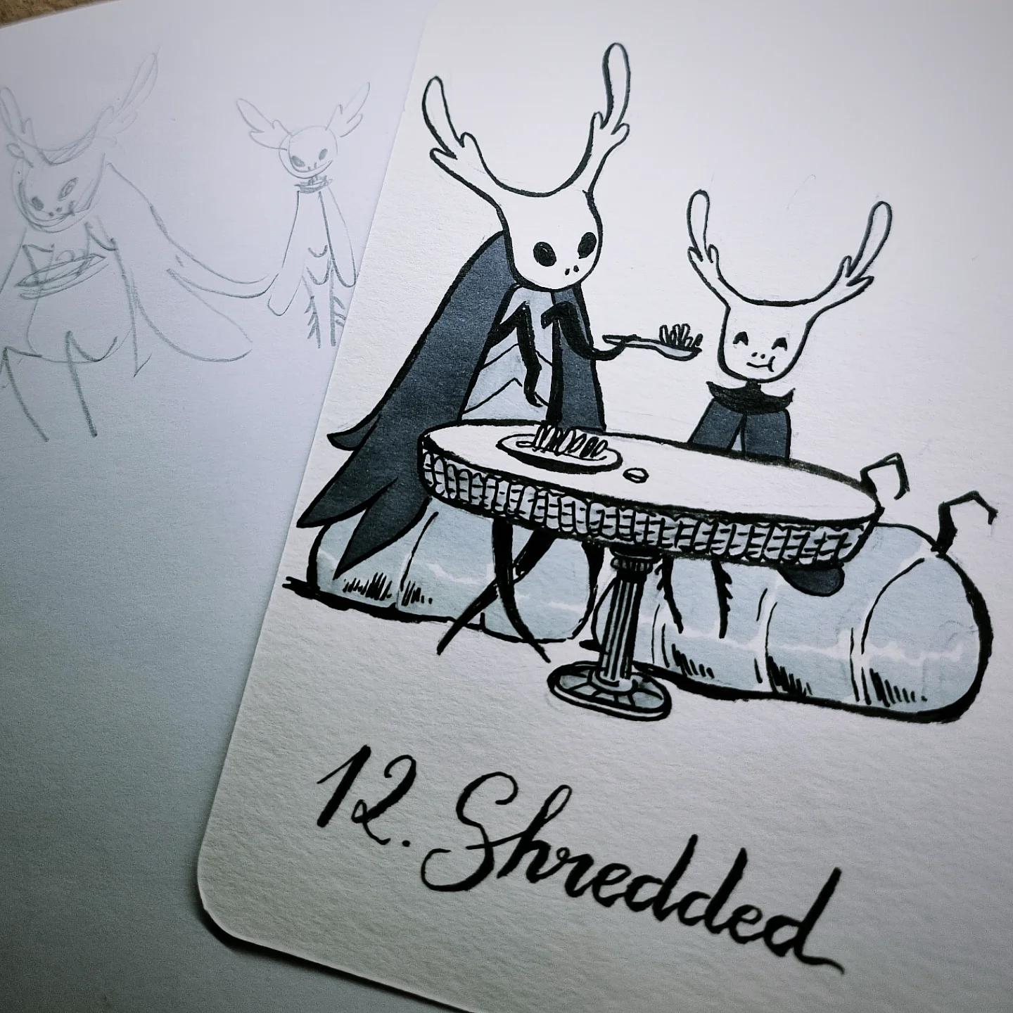 La Chasseresse nourrissant son fils à la fourchette