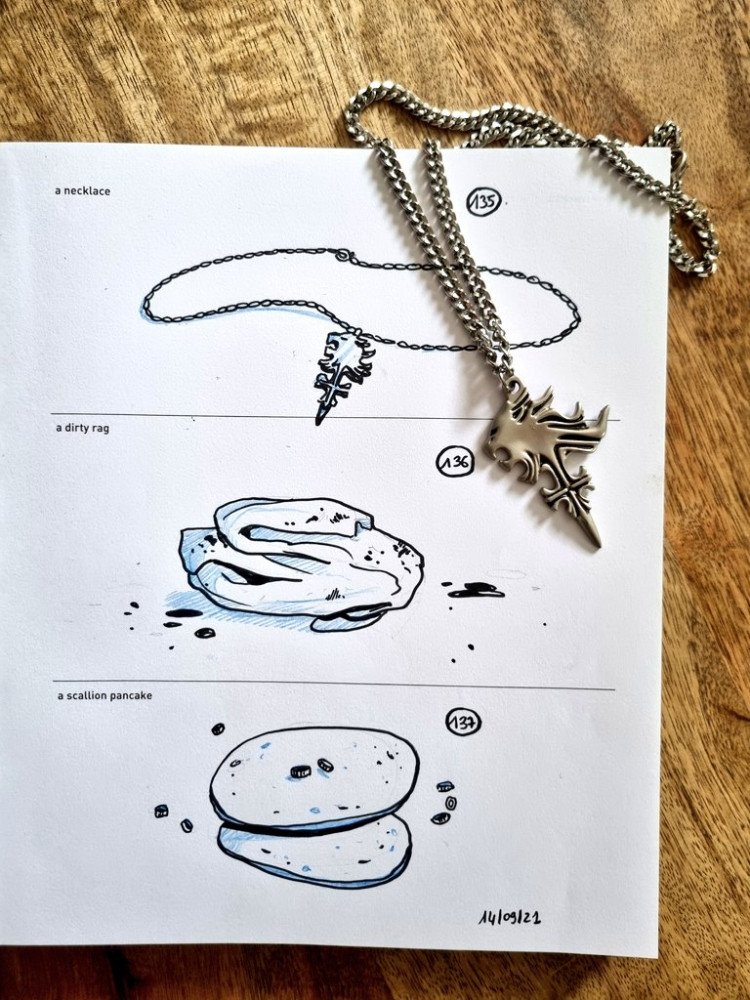 Vous aurez bien sûr reconnu le collier de Squall de Final Fantasy VIII 😉