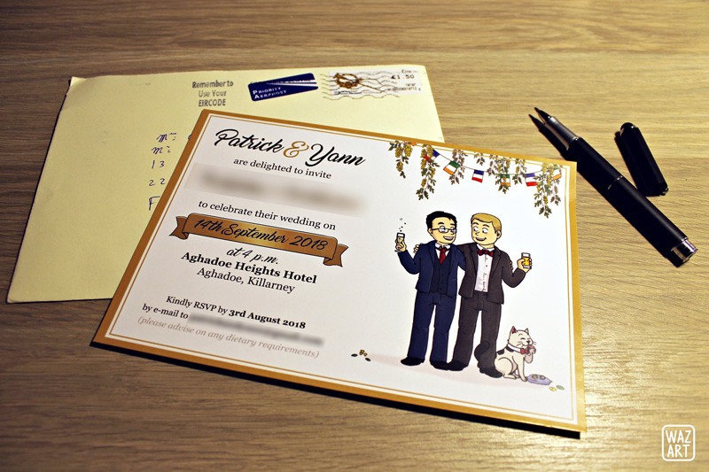 il rend tellement mieux en vrai :'( photo d'ensemble du faire-part.